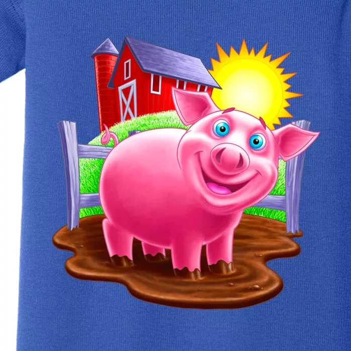 Smiling Pig Farm Baby Bodysuit