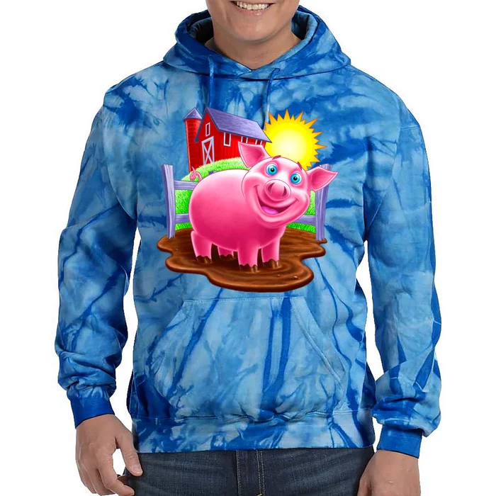 Smiling Pig Farm Tie Dye Hoodie