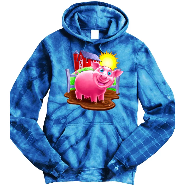 Smiling Pig Farm Tie Dye Hoodie