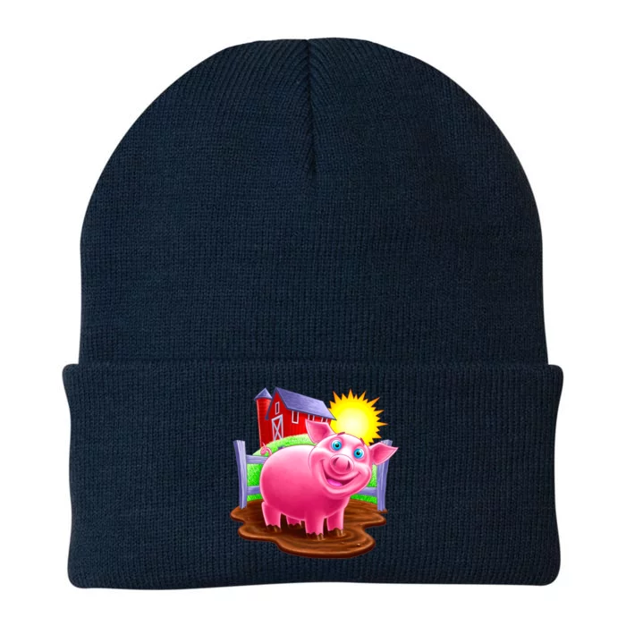 Smiling Pig Farm Knit Cap Winter Beanie