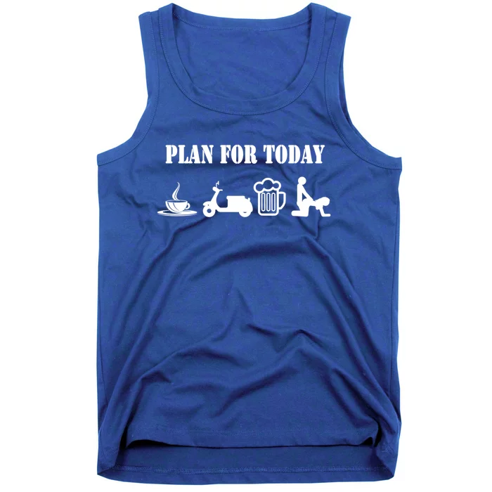 Scooter Plan For Day Cool Cheeky Scooter Gift Tank Top