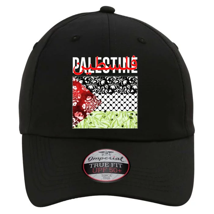 Support Palestine Flag Traditional Keffiyeh Floral Patterns The Original Performance Cap