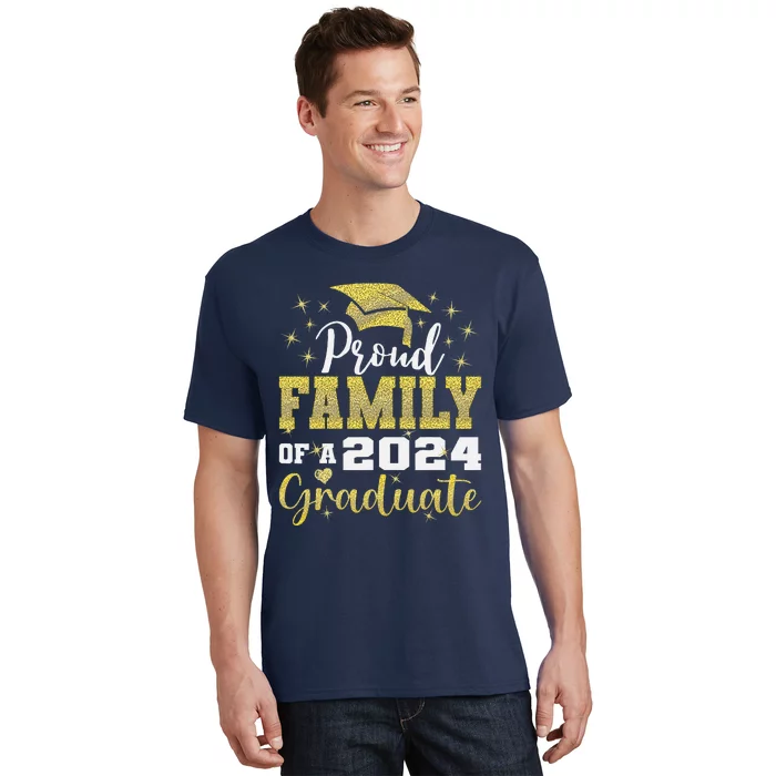 Super Proud Family Of 2024 Graduate Awesome Family College T-Shirt