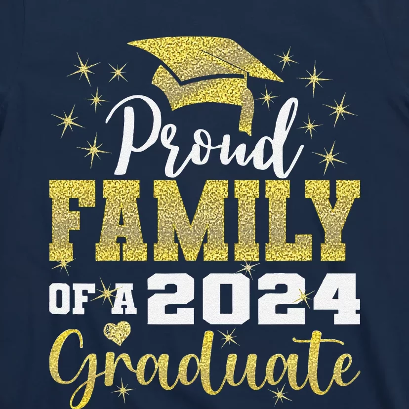 Super Proud Family Of 2024 Graduate Awesome Family College T-Shirt