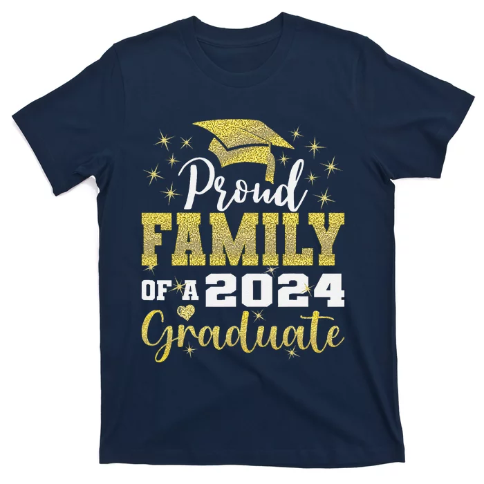 Super Proud Family Of 2024 Graduate Awesome Family College T-Shirt