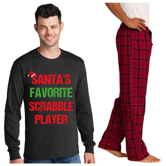 Scrabble Player Funny Pajama Christmas Gift Long Sleeve Pajama Set