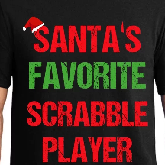 Scrabble Player Funny Pajama Christmas Gift Pajama Set