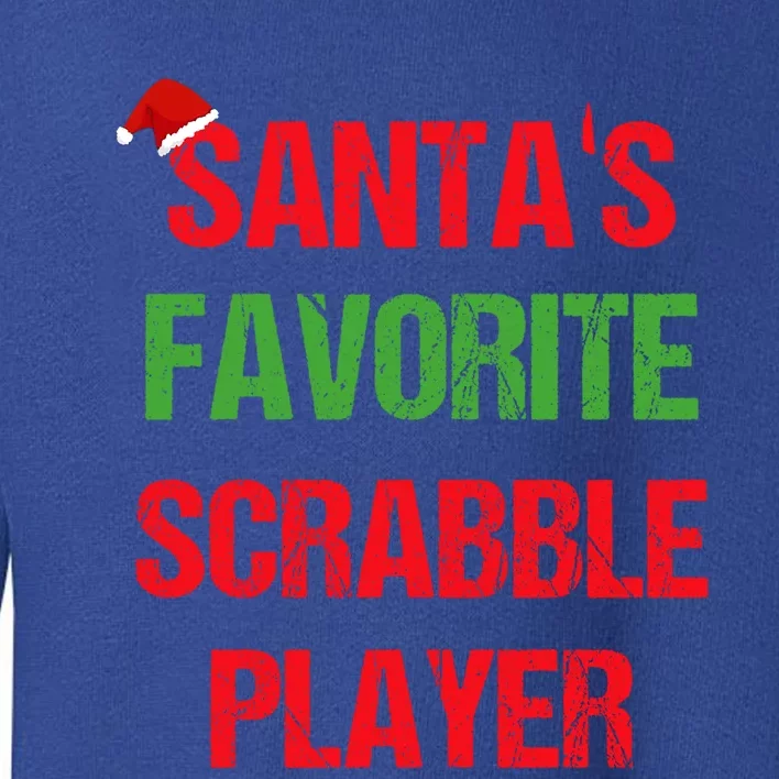 Scrabble Player Funny Pajama Christmas Gift Toddler Sweatshirt