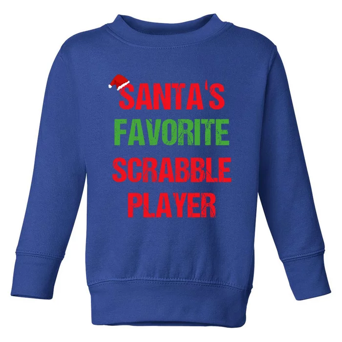 Scrabble Player Funny Pajama Christmas Gift Toddler Sweatshirt