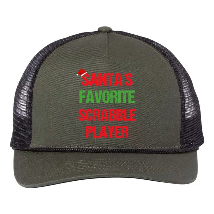 Scrabble Player Funny Pajama Christmas Gift Retro Rope Trucker Hat Cap