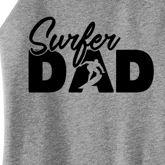 Surfing Papa Funny Surfing Dad Father Gift Women’s Perfect Tri Rocker Tank