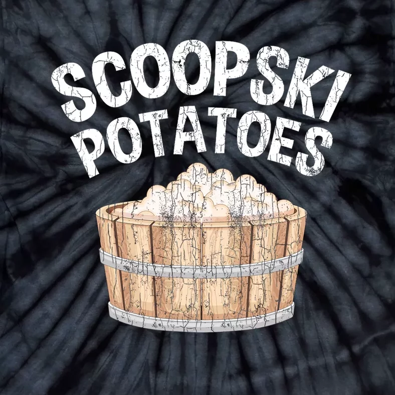 Scoopski Potato Funny Potatoes Vegetables Chips Tie-Dye T-Shirt