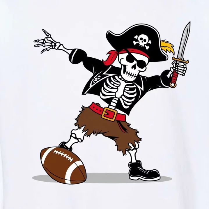 Skeleton Pirate Football Halloween Costume Design Garment-Dyed Sweatshirt