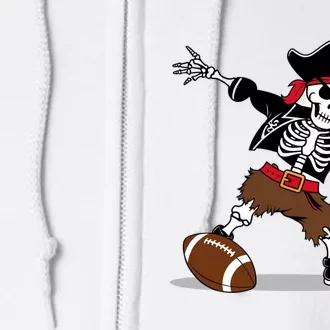 Skeleton Pirate Football Halloween Costume Design Full Zip Hoodie