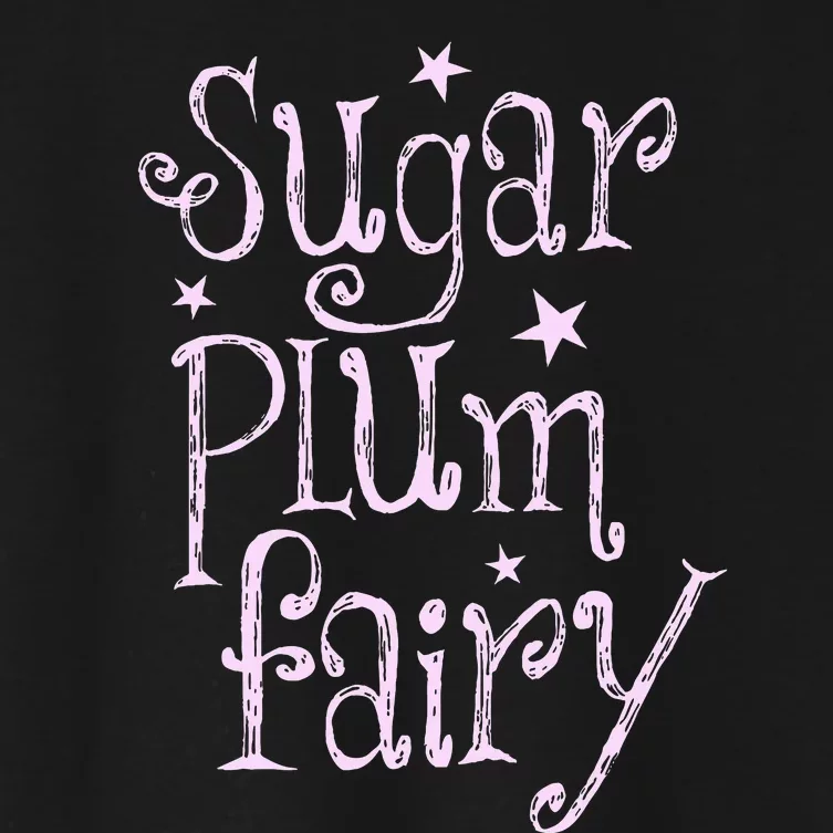 Sugar Plum Fairy Cute Christmas Women's Crop Top Tee