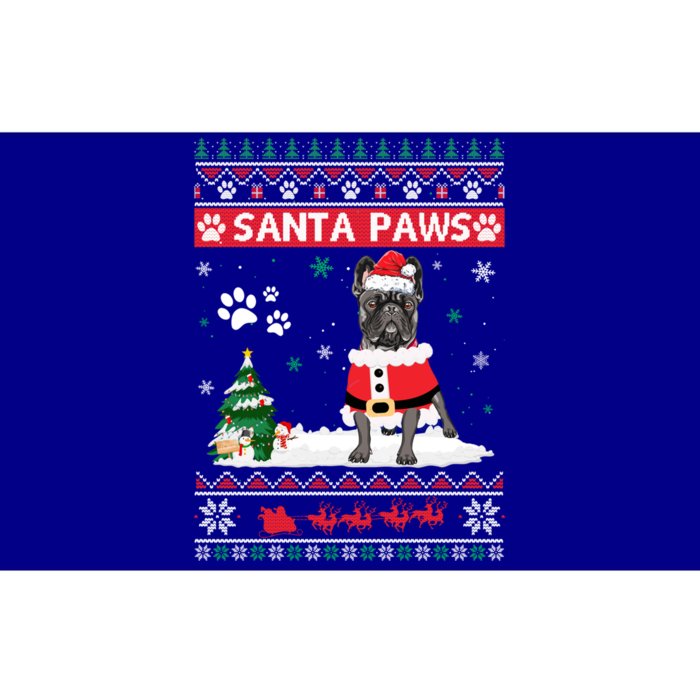 Santa Paws French Bulldog Merry Christmas Dog Funny Xmas Gift Bumper Sticker