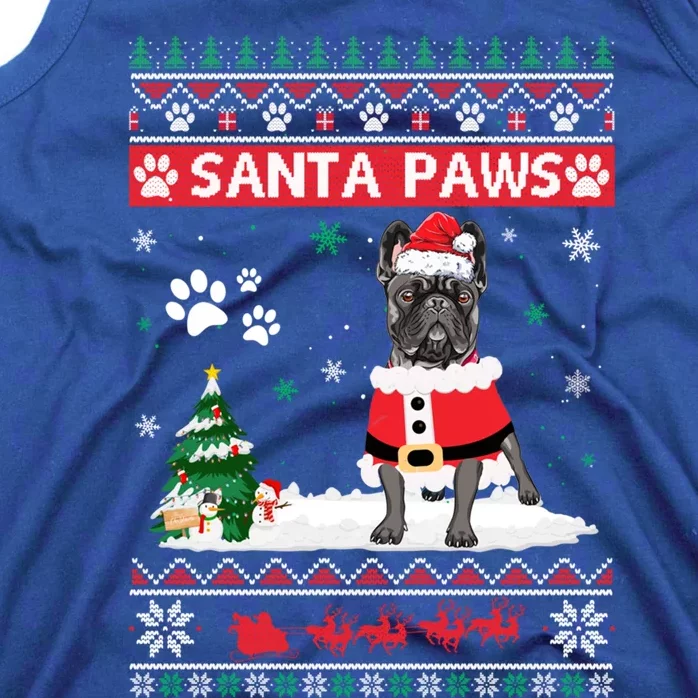 Santa Paws French Bulldog Merry Christmas Dog Funny Xmas Gift Tank Top