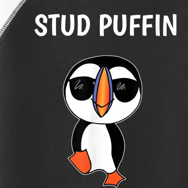 Stud Puffin Funny Bird Toddler Fine Jersey T-Shirt