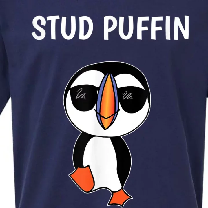 Stud Puffin Funny Bird Sueded Cloud Jersey T-Shirt