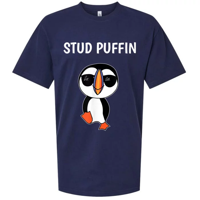 Stud Puffin Funny Bird Sueded Cloud Jersey T-Shirt