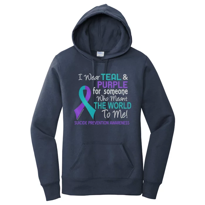 Suicide Prevention Funny Gift For Someone Who Meant World To Me Women's Pullover Hoodie