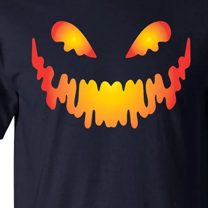 Scary Pumpkin Face Halloween Costume Premium Tall T-Shirt