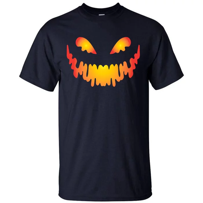 Scary Pumpkin Face Halloween Costume Premium Tall T-Shirt