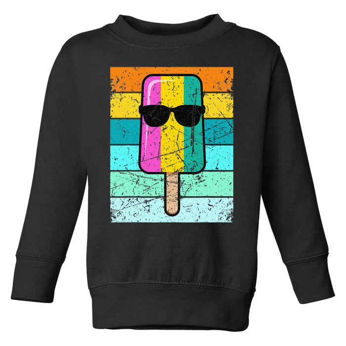 Summer Popsicle Funny Ice Cream Beach Pool Party Toddler Sweatshirt