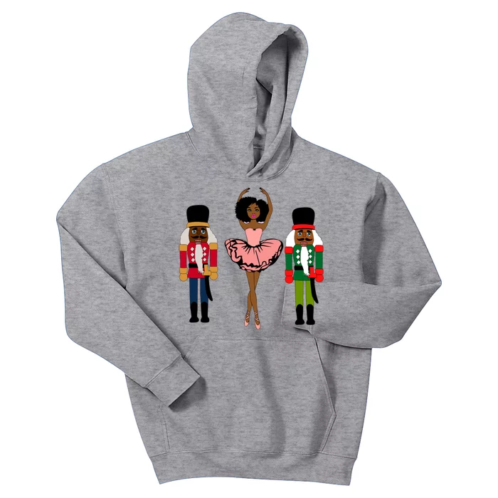 Sugar Plum Fairy Black Nutcracker Christmas African American Kids Hoodie