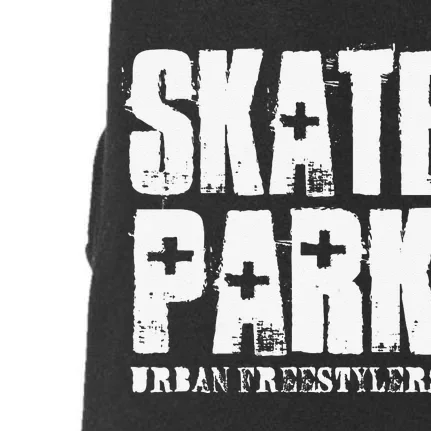 Skate Park Freestyle Skateboard Skater Gifts Doggie 3-End Fleece Hoodie