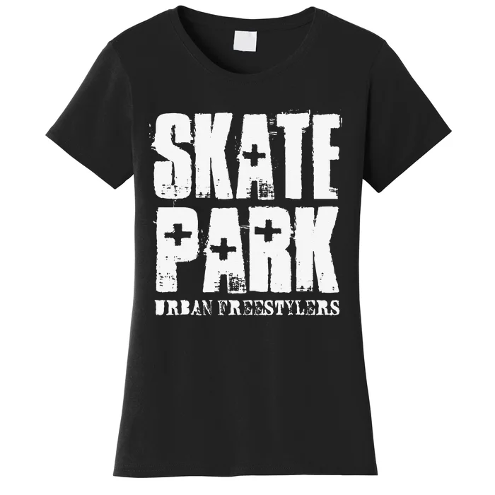 Skate Park Freestyle Skateboard Skater Gifts Women's T-Shirt