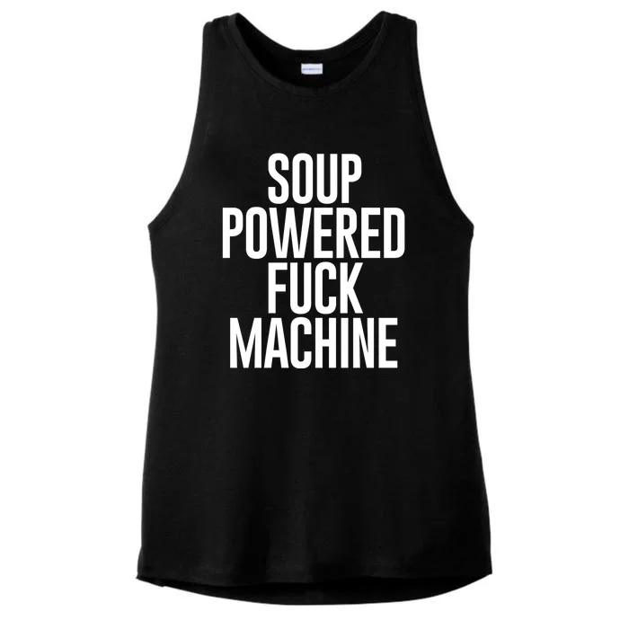 Soup Powered Fck Machine Ladies Tri-Blend Wicking Tank