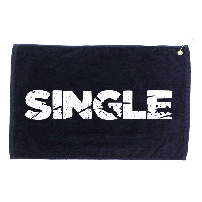 Single Person Funny Relationship Status Dating Gift Clothes Great Gift Grommeted Golf Towel