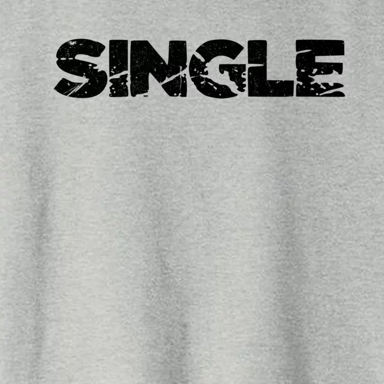 Single Person Funny Relationship Status Dating Gift Clothes Great Gift Women's Crop Top Tee