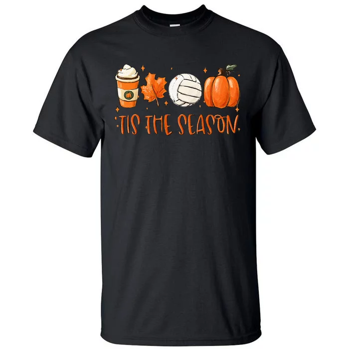 Seasonal Pumpkin Fall Thanksgiving Volleyball Mug Tall T-Shirt