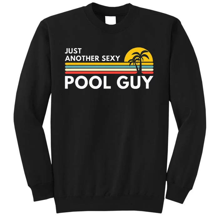 Sexy Pool Guy Palm Tree Sweatshirt