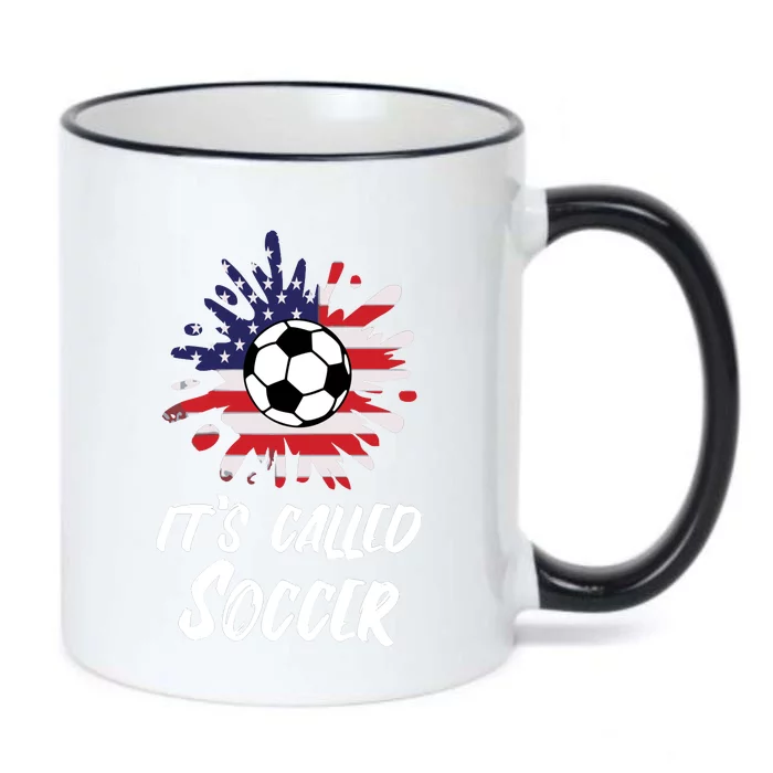 Soccer Players Gift Its Called Soccer funny futbol Long Sleeve Black Color Changing Mug