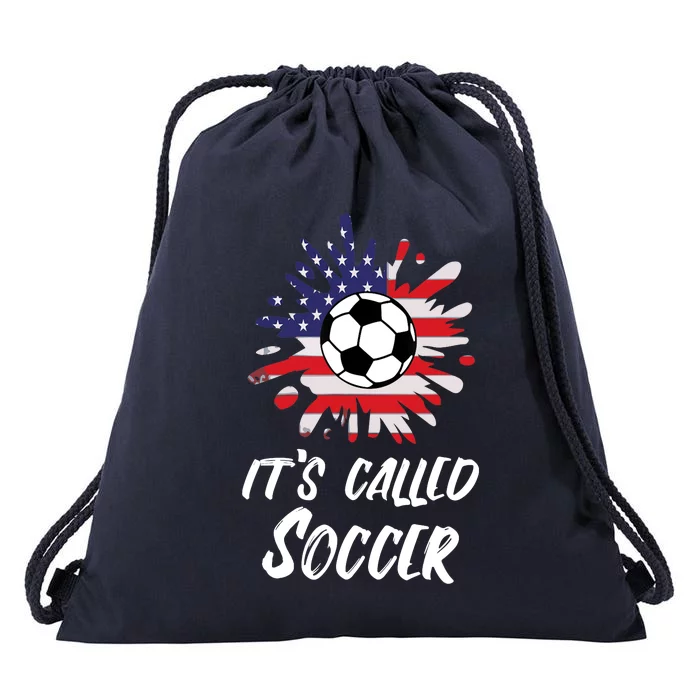 Soccer Players Gift Its Called Soccer funny futbol Drawstring Bag