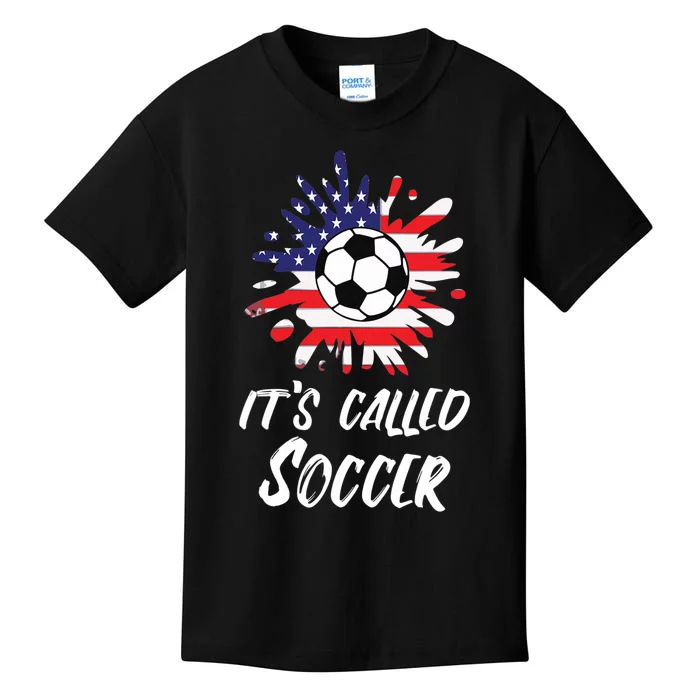 Soccer Players Gift It's Called Soccer funny futbol Kids T-Shirt