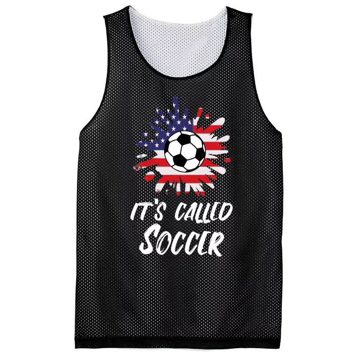 Soccer Players Gift Its Called Soccer funny futbol Mesh Reversible Basketball Jersey Tank