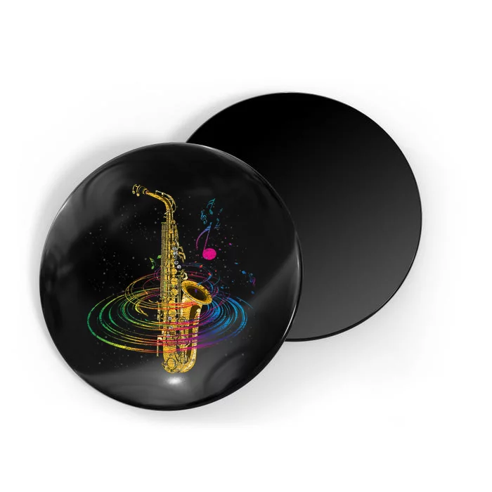 Sax Player Gift Idea Saxophonist Music Notes Saxophone Magnet