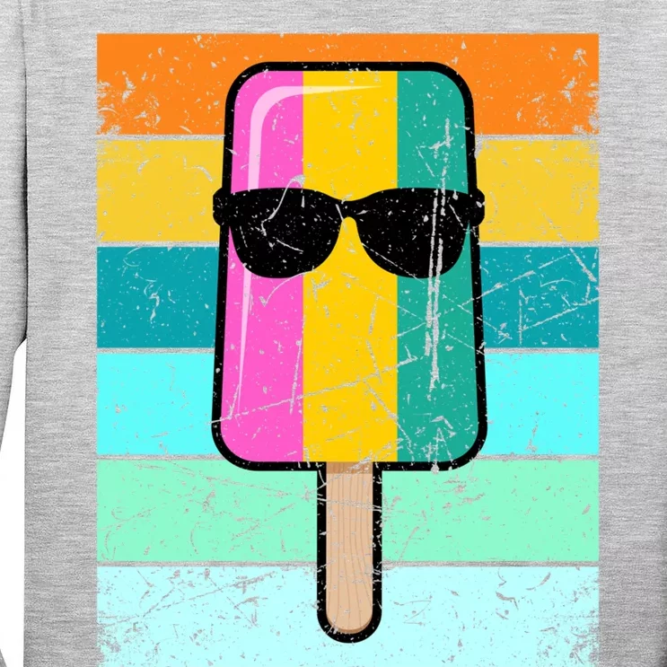 Summer Popsicle Gift Funny Ice Cream Beach Pool Party Gift Tall Long Sleeve T-Shirt