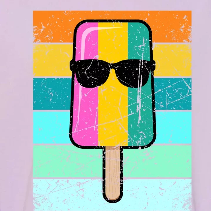 Summer Popsicle Gift Funny Ice Cream Beach Pool Party Gift Garment-Dyed Sweatshirt