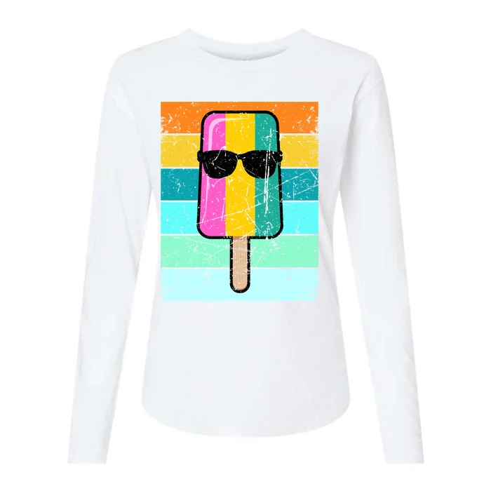 Summer Popsicle Gift Funny Ice Cream Beach Pool Party Gift Womens Cotton Relaxed Long Sleeve T-Shirt