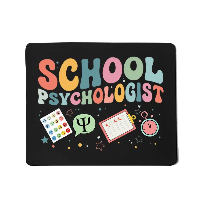 School Psychologist Groovy Psychology Teacher Mousepad