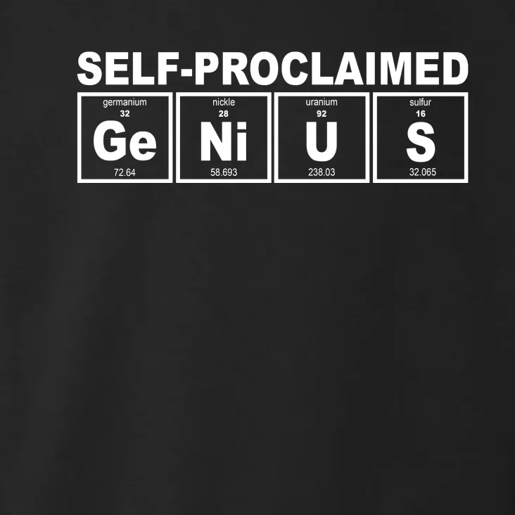 Self Proclaimed Genius Funny Periodic Table Toddler Hoodie