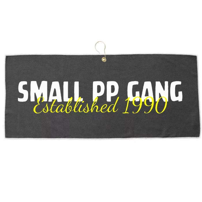 Small Pp Gang Established 1990 Large Microfiber Waffle Golf Towel