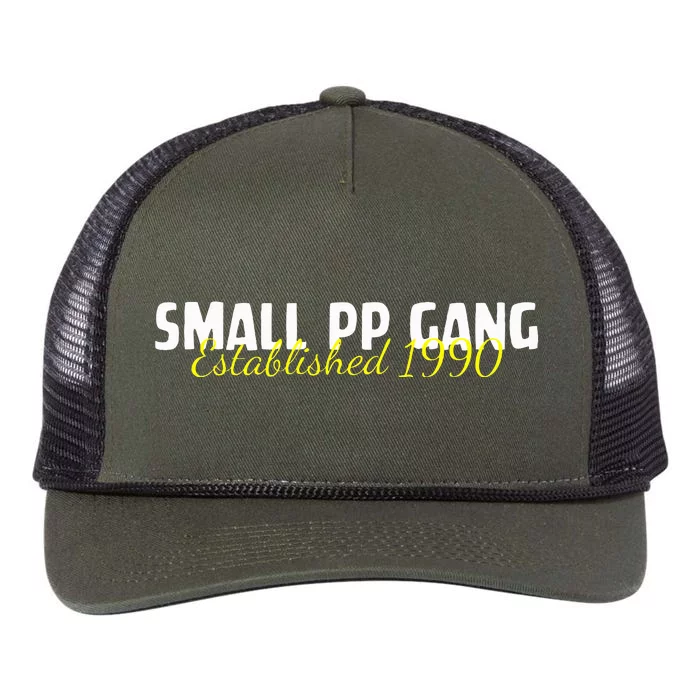 Small Pp Gang Established 1990 Retro Rope Trucker Hat Cap