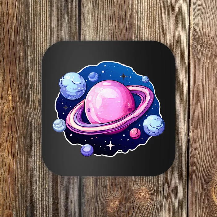 Saturn Planets Galaxy Coaster