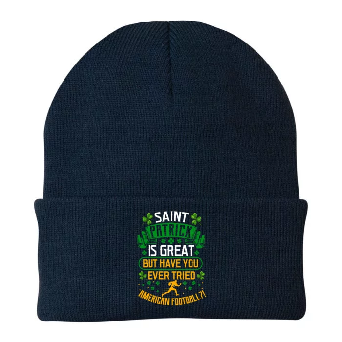 Saint Patrick? Great But Have You Tried American Football? Gift Knit Cap Winter Beanie